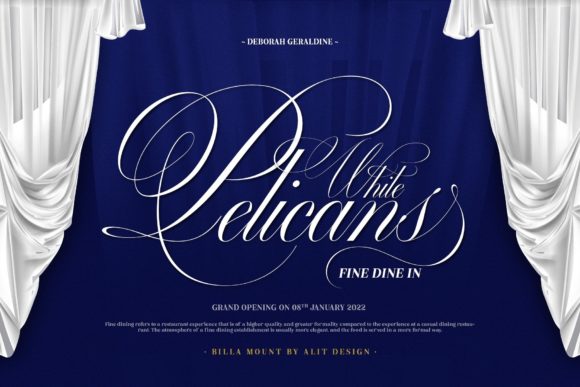Billa Mount: Elevate Your Design with Luxurious Script Typography