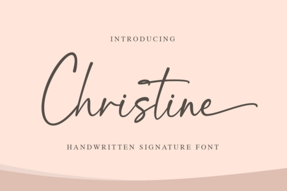 Christine: A Graceful Script Font for Elegant Designs