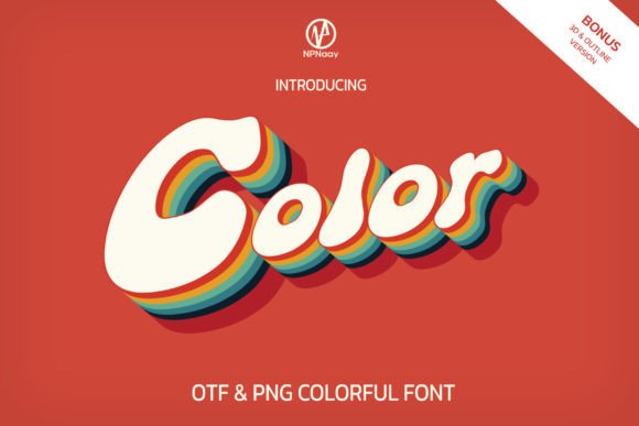 Color: A Retro, Cool Typeface for Creative Projects