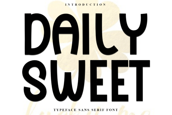 Daily Sweet: A Whimsical Typeface for Festive Designs