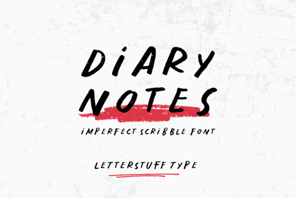 Diary Notes: A Handwritten Font for Everyday Creativity