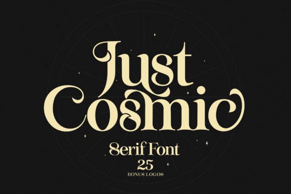 Discover Just Cosmic: A Modern Vintage Serif Font
