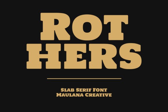 Discover Rothers: A Bold Slab Serif for Modern Design