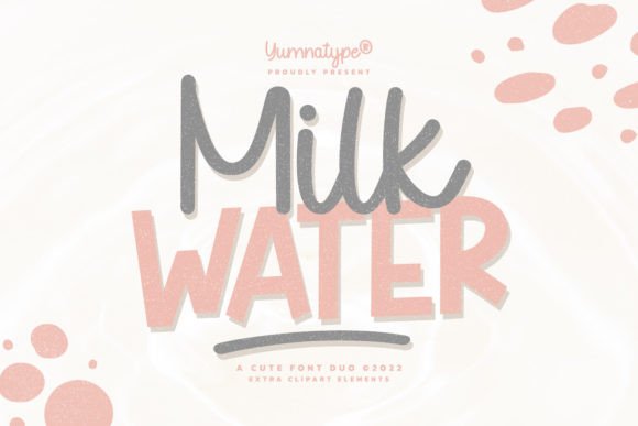Discover the Milk Water Duo: A Font for Warm, Modern Designs