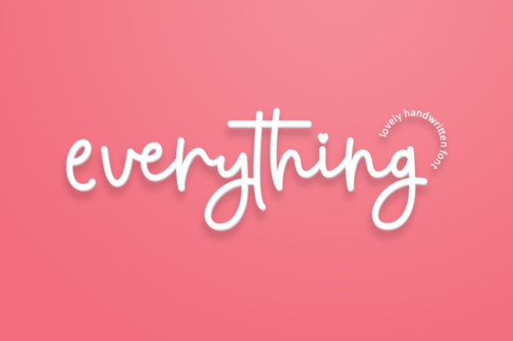 Everything Script: Modern Handwritten Typography
