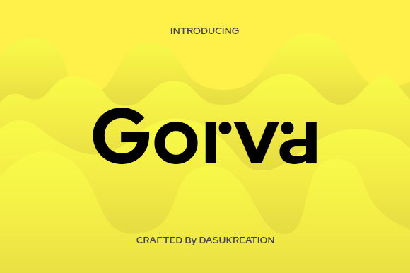 Gorva: A Modern Geometric Sans Serif for Bold Designs