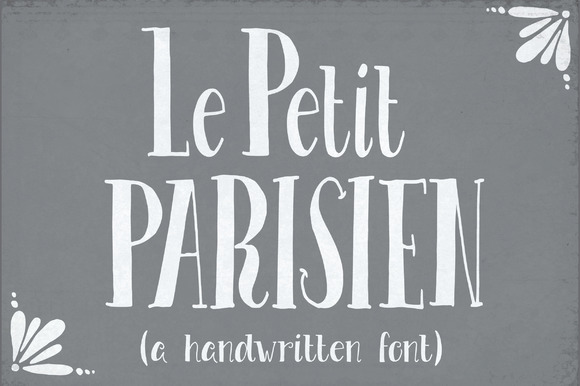 Le Petit Parisien: A Hand Drawn Font with Parisian Charm