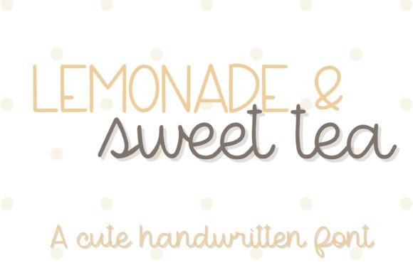 Lemonade & Sweet Tea: A Sweet Script Font for Creative Design