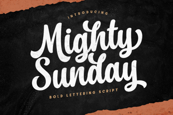Mighty Sunday: A Bold Script Font for Modern Design