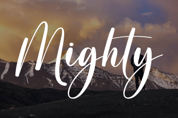 Mighty: The Elegant Script Font for Your Designs
