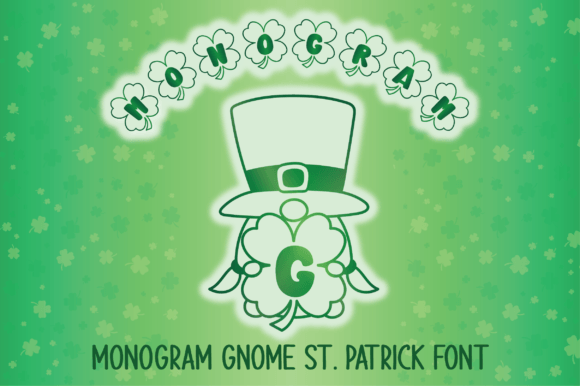 Monogram Gnome: A Festive Font for Creative Designs