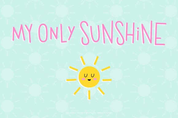My Only Sunshine: A Whimsical Font for Creative Projects