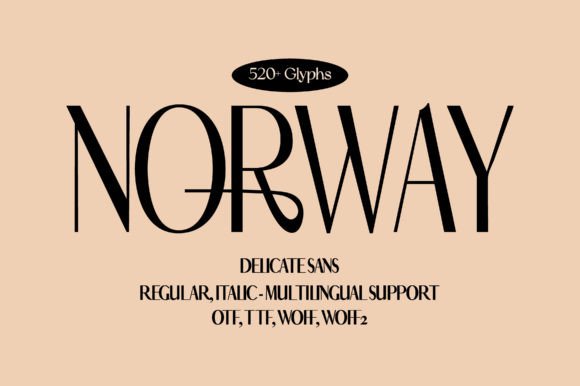 Norway: The Elegant Sans Serif Font for Modern Designs
