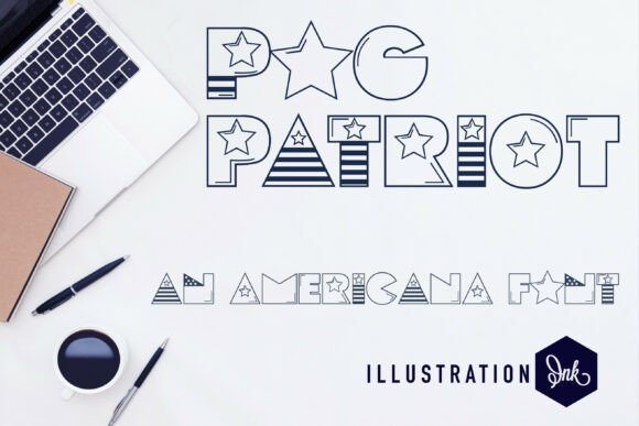 Pog Patriot: A Clean, Modern Typeface for Holiday Designs