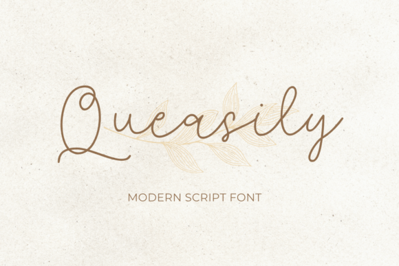 Queasily: Elegant Single Line Font for Modern Designs