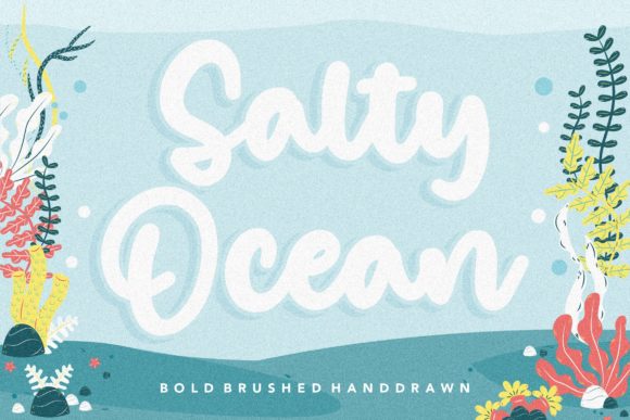 Salty Ocean: A Flowing Handwritten Font for Elegant Designs