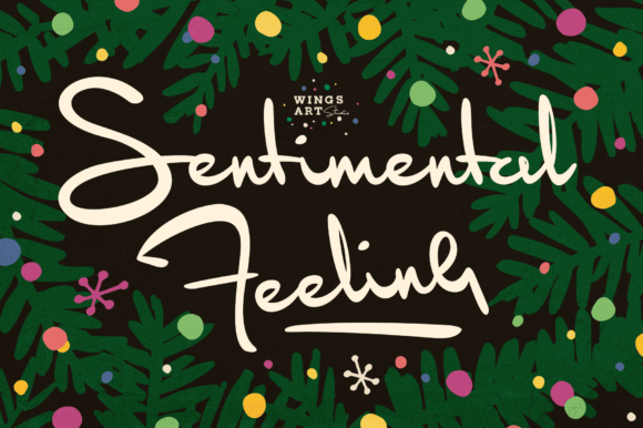 Sentimental Feeling: A Festive Script Font