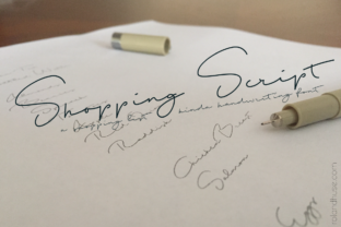 Shopping Script: Your Casual Handwriting Font for Designs
