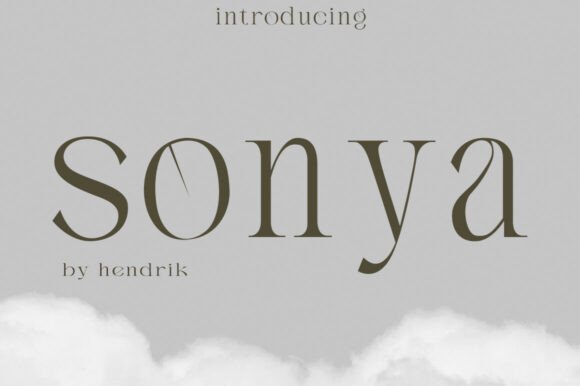 Sonya: A Serif Typeface of Timeless Elegance