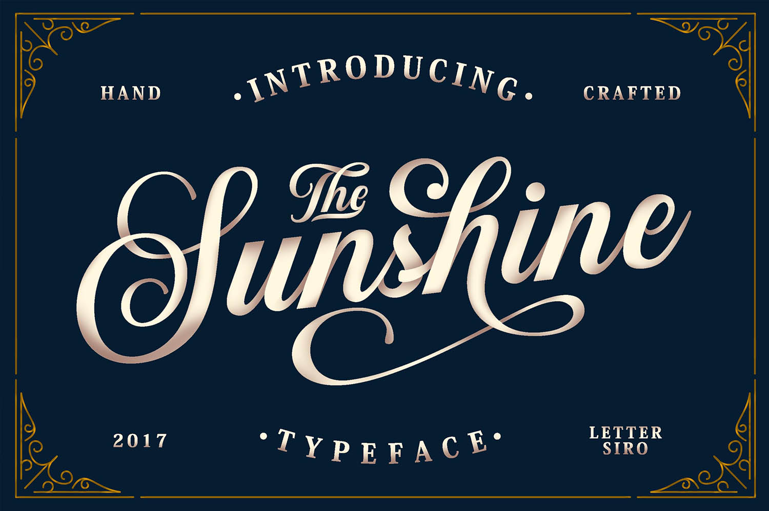Sunshine & Vintage Ornaments: A Charming Script Font